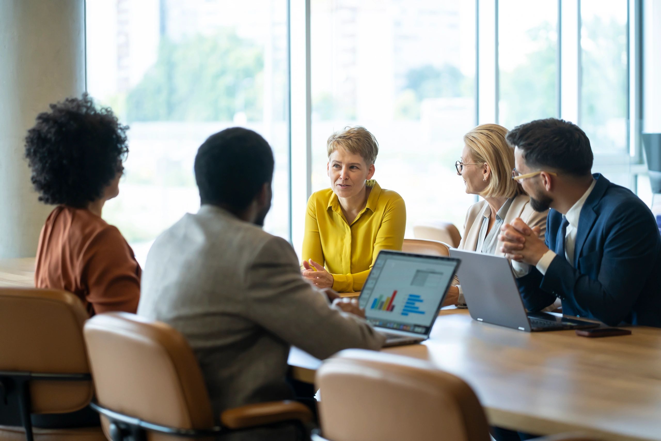 HR professionals in a modern office